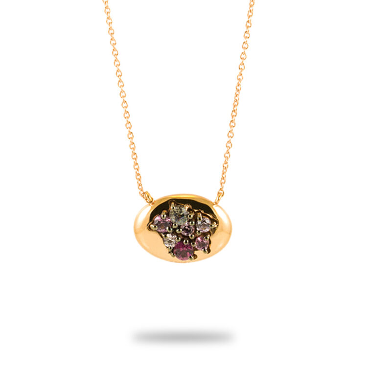 Multi-Colour Spinel Oval Necklace